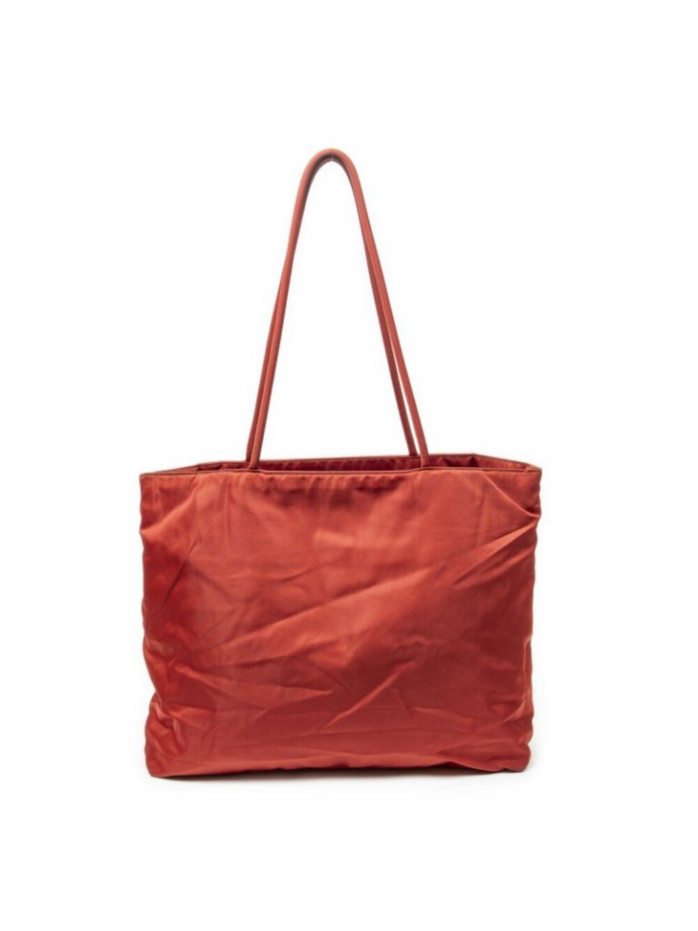 Prada Vintage Small Open Tote Red Nylon Canvas - Picture 5 of 10